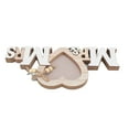 thumbnail image 1 of Mr Mrs Wood Heart Picture Frame, Mr Mrs Picture Frame Synthetic Wood  For Anniversaries For Desktop, 1 of 8