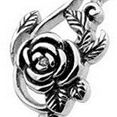 thumbnail image 7 of Designice Sterling Silver Ring,925 Silver Rings for Women,Rose Flower Leaf Design Rings for Women,Size-6, 7 of 7