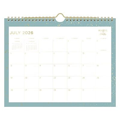 2026-2027 Blue Sky Wirebound Splatter Dot 8.75" x 11" Academic Monthly Wall Calendar, Assorted Colors (149045-A27)