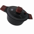 thumbnail image 1 of Cacerola Olla con tapa 20 cm RD Royal Cook Negra Antiadherente 2 pz, 1 of 5
