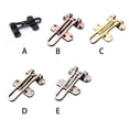 thumbnail image 2 of Door Latch Travel Portable Lock Safety Buckle Locking Tool Reusable Living Zinc Alloy Keyless Bathroom Hasp Drawer Cabinet Replacement Type 2, 2 of 9
