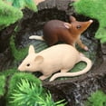 thumbnail image 4 of 2 Mouse Figures Cake Topper Wild Animal Model Educational Toy for Kids Party, 4 of 9