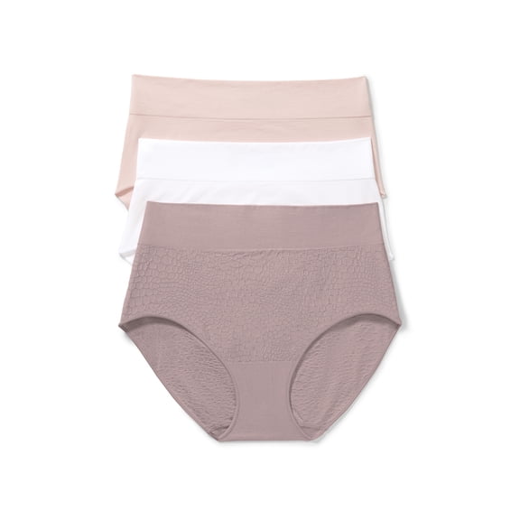 Warners® Blissful Benefits Women's Dig- Free Seamless Stretch Hi-Waist 3-Pack Brief S-3XL