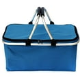 thumbnail image 1 of Picnic Basket, Foldable, Isolated, Black, Blue, Red, 1 of 6