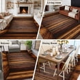 thumbnail image 5 of Brown Vintage Wooden Area Rugs 8'x10', Washable Small Throw Rugs for Living Room Patio, Retro Art Farmhouse Indoor Outdoor Rug Non-Slip Low Pile Carpet Runner Reversible Floor Mats, 5 of 8