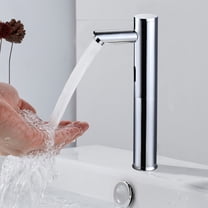 Miumaeov Single Handle Sink Faucet Automatic Infrared Sensor Faucet Alloy Smart Touchless Sink Faucet Water Tap for Both Home and Commercial