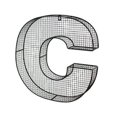 thumbnail image 2 of Oenophilia Wine Cork Letters Collector - Letter C ,16”, 2 of 2