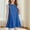 Blue, variant on Generic Girl's Summer Dresses Pleated Fashion Solid Color Soft Sleeveless Dress Casual Crew Neck Dresses for 5-15 Years
