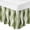 Green, variant on Navy Blue Bed Skirt King Size 16 Inch Drop, Adjustable & Elastic Wrap Around Bed Skirts Pleated Luxury Dust Ruffles For Twin Full Queen Cal King Base Beds, Modern Moire Abstract Ripple Geometric