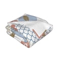thumbnail image 3 of YFYANG Lightweight Warm Flannel Blanket, Geometric Floral Patterns Throw Blanket for Bed, Sofa, Travel, Camping, 80"x60", 3 of 7