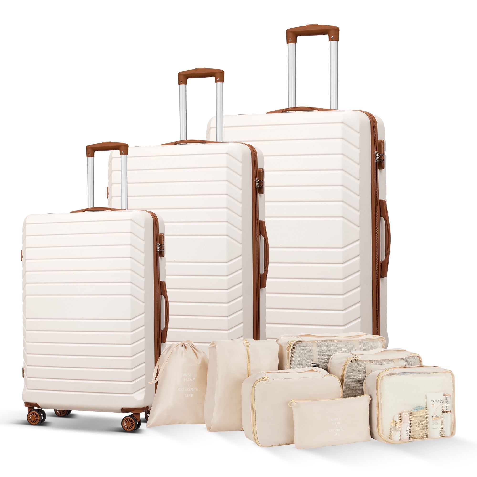 18TRIP 大黒可不可　39種類410点の大量セット Vertical Stripe Luggage Travel 5-Piece Set Black - Walmart.com