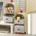 thumbnail image 4 of Elegant Teas Bag Coffee Creamer Organizer Cosmetics Storage Box with Drawers, 4 of 11