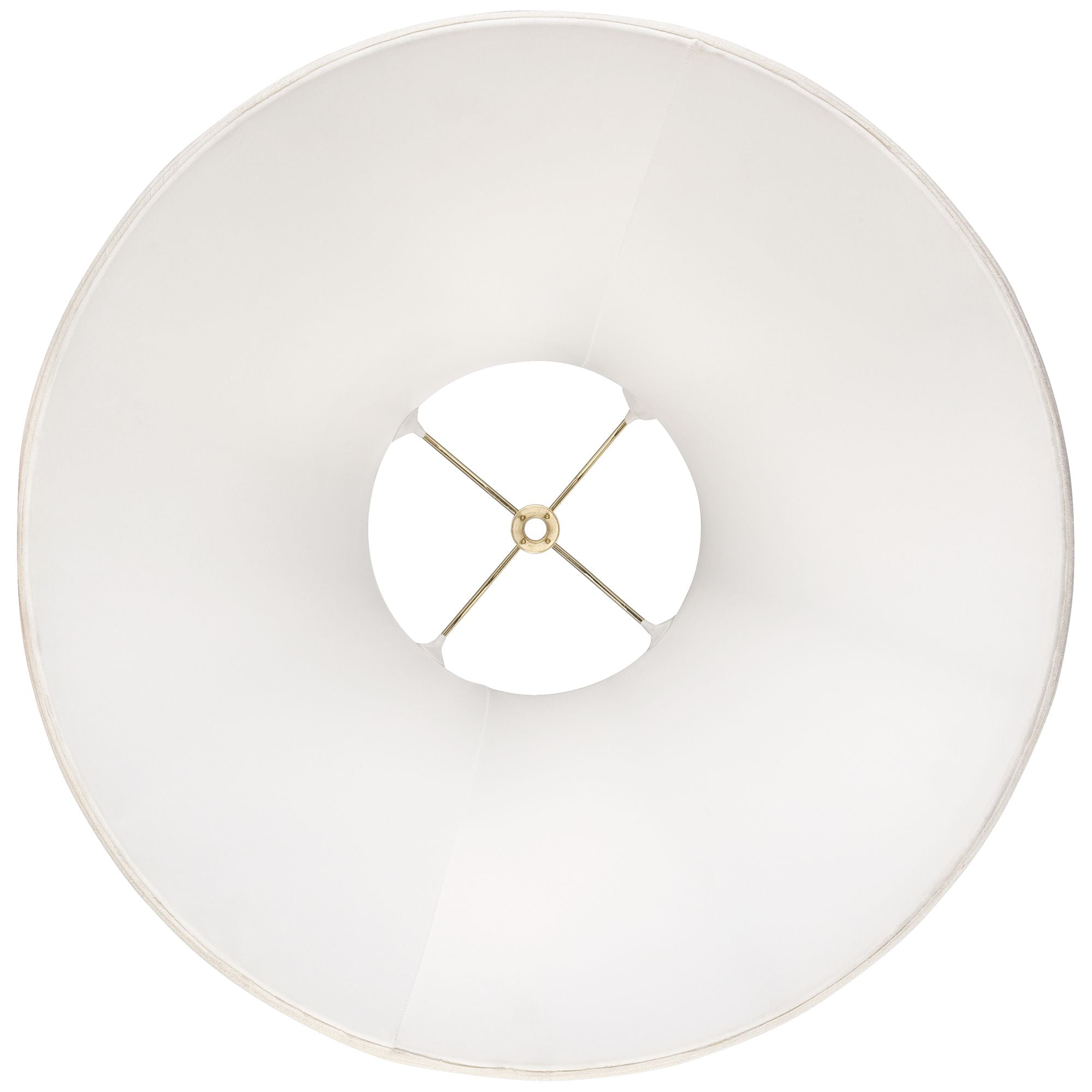 Springcrest Set of 2 Bell Lamp Shades Off-White Large 7" Top x 18" Bottom x 10.5" High Spider Replacement Harp and Finial Fitting