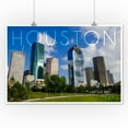 thumbnail image 2 of Houston, Texas, Skyline and Blue Sky (12x18 Wall Art Poster, Room Decor), 2 of 3