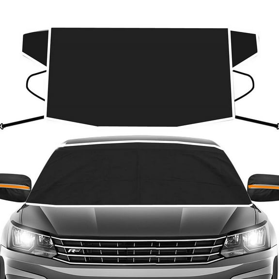 Raindrops Car Windshield Cover Waterproof Oxford Cloth Black 160x120cm 1Pack