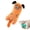 orange, variant on Plush Catnip Cat Toy with Crinkly Paper and Sound Device for Indoor/Outdoor Play and Training Rewards