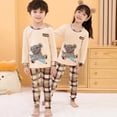thumbnail image 2 of Conjuntos de pijamas de algodón para niños y niñas, ropa de dormir de Navidad para el hogar, 2 of 4