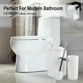 thumbnail image 6 of Bathroom Accessories Set 6 Piece Bath Ensemble with Smooth Surface Includes Soap Dispenser, Toothbrush Holder, Toothbrush Cup, Soap Dish for Decorative Countertop and Housewarming Gift, White, 6 of 6