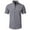 #Gray, variant on Men's Business Casual Short Sleeve Shirt,Solid Color,Turn-Down Collar,Button-Front Closure,Wrinkle-Resistant,Blue,Big and Tall Man XL
