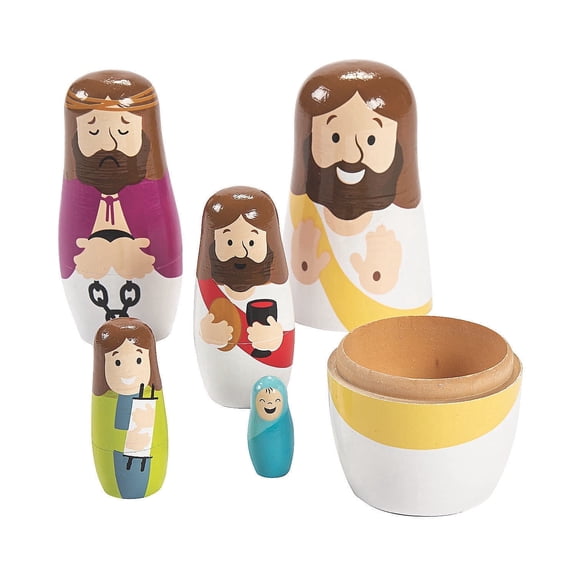 Life Of Jesus Nesting Dolls - Toys - 5 Pieces