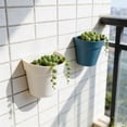 thumbnail image 6 of Hanging Wall Planter, Plastic Hanging Planter, 7 in Base, Hydroponic Planter, Living Room Greenery, Blue Wall Decor, 1 Pc, 6 of 7