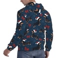 thumbnail image 6 of Sikiie Christmas Dachshund Men's Hoodie, Essentials Hoodie, Sweatshirt, Pullover Hooded Sweatshirt for Men-3X-Large, 6 of 7