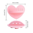 thumbnail image 3 of Seyotauo Silicone Hair Collector - Hair Catcher Shower Wall, Heart Shape Shower Hair Grabber Collector Suction Silicone Bathtub Tool for Preventing Bathroom Clogged Drains, 3 of 7