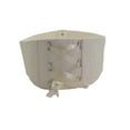 thumbnail image 5 of Women Cream Wide Elastic Tie Floral Lace Corset Belt Size S M, 5 of 14