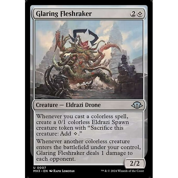 MtG Modern Horizons 3 Uncommon Glaring Fleshraker (FOIL) #7
