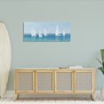 thumbnail image 2 of Stupell Industries White Sail Boats across Soft Blue Coast,20 x 48,Designed by Dan Meneely, 2 of 5