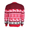 thumbnail image 4 of Suéter Hombres Jerseys básicos Cuello redondo Copo de nieve Elk Patrón Traje de vacaciones (Rojo M) Kuymtek Rojo T M para Hombre, 4 of 9