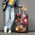 thumbnail image 5 of Slayer Tanjirou Travel Luggage Cover Suitcase Protector Washable Elastic Suitcase Baggage Cover Anti-scratch for Wheeled Suitcase Fits 18-32 Inch Luggage, 5 of 7