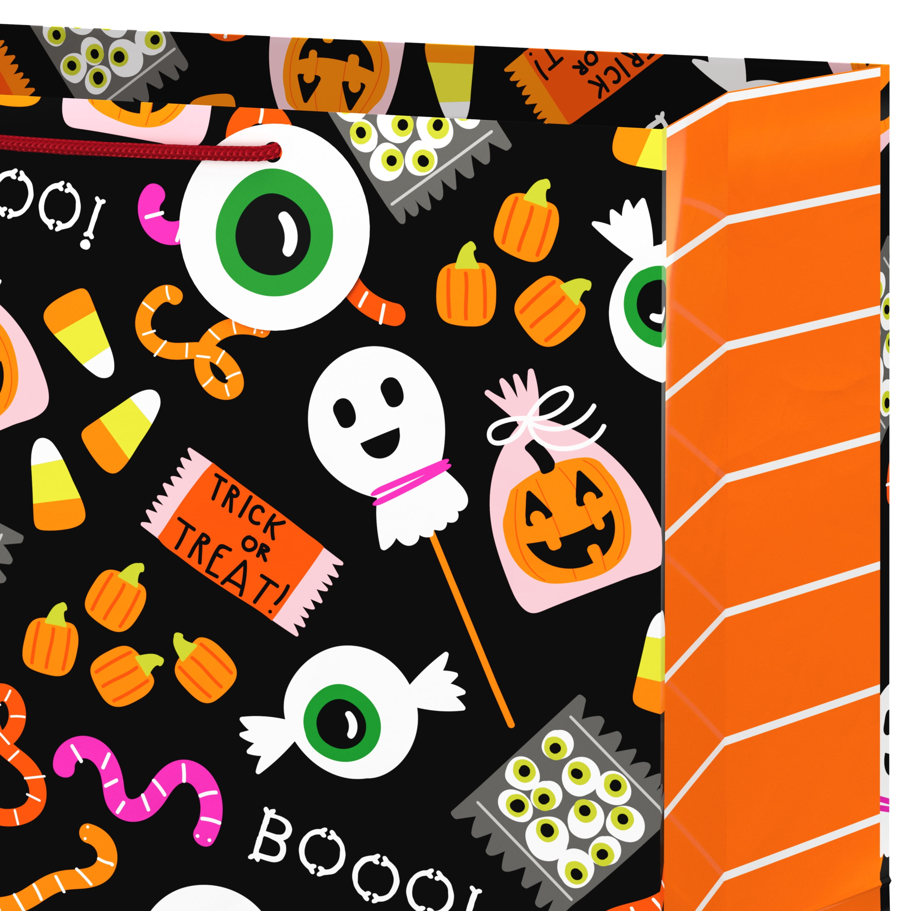 Hallmark Extra-Deep Halloween Gift Bag (Colorful Candy), 1 Count