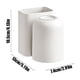 thumbnail image 3 of Portacepillos de dientes sin taladro con vaso | Organizador de baño adhesivo de pared | Estante para cepillos de dientes y pasta de dientes con 4 ranuras | Incluye vaso para enjuague bucal de 300 ml, 3 of 6