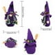 thumbnail image 5 of Halloween Wizard Gnome Doll with Broom & Hat, Dark Elf Plush Witch Gift Toy for Holiday Decor Party Favor, 5 of 5