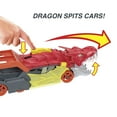 thumbnail image 4 of Hot Wheels City Dragon Launch Transporter, Spits Cars From Its Mouth, Gift for Kids 3 Years & up, 4 of 7