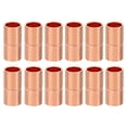thumbnail image 1 of Uxcell 5/16 pulgadas ID accesorios de acoplamiento de cobre, 12 piezas de tubo enrollado para detener la unión de tubería recta de soldadura para HVAC, 1 of 5
