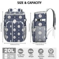thumbnail image 2 of Picnic Cooler Backpack for Families & Friends - High-Capacity 20L Soft Cooler Bag with Easy-to-Clean PEVA Lining, 2 of 6
