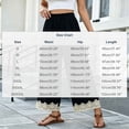 thumbnail image 3 of hlysgo Wide Leg Pants Fashion Lace Hem Elastic Waist Uniform Pants Summer Streetwear Palazzo Slacks with Pockets Light Blue,S, 3 of 5