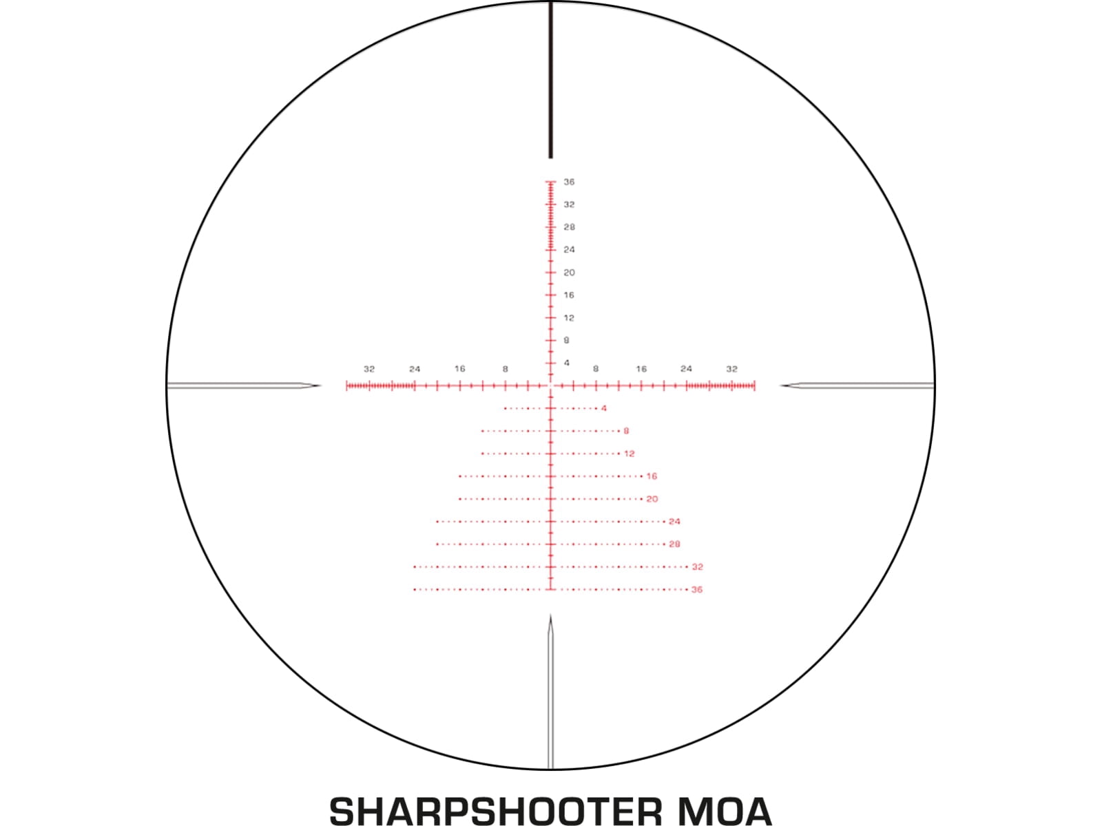 Swampfox Warhawk 5-25x56mm Rifle Scope, 34mm Tube, First Focal Plane, Sharpshooter MOA, Black