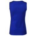 thumbnail image 3 of FashionOutfit Women's VISCOSE Solid Office Career Soft Stretch Sleeveless Knit Top, 3 of 3