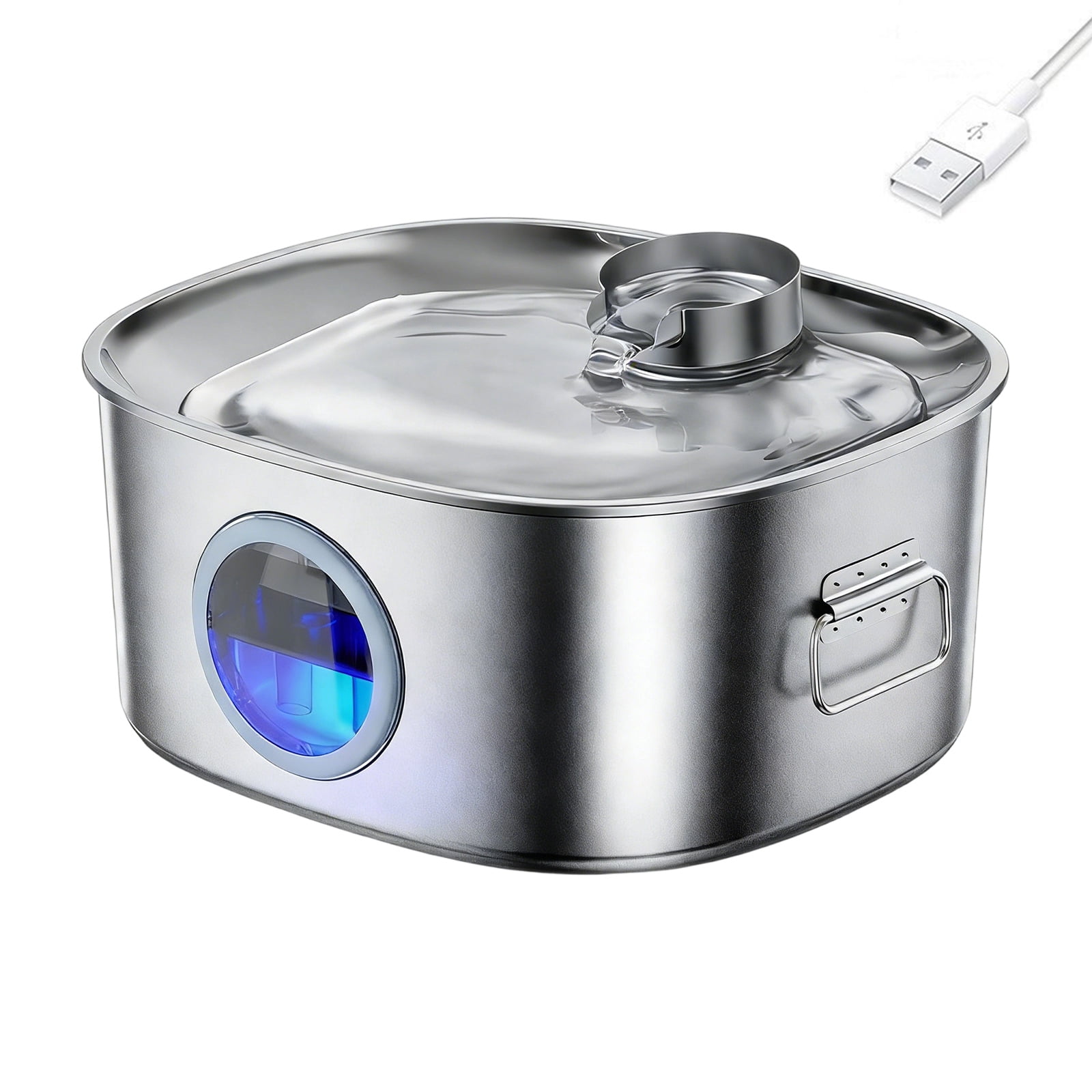 USB Power Pet Water Fountain Stainless Steel Large Capacity Quiet Operations Easy Maintenances Water Dispenser For Dog