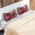 thumbnail image 6 of Satin Pillowcase Home Luxury Envelope Pillowcases Soft And Smooth Red Rose White Butterfly, 6 of 6