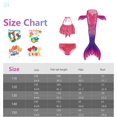 thumbnail image 2 of 3Pcs Mermaid Tails compatible Swimming compatible Girls Swimsuit Princess Bikini Costume Bathing Suits Set compatible Kids Gift_Gift Of G, 2 of 5