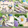 thumbnail image 4 of Wooden Cross Christian Banner Floral Decor Faith Display Colorful Butterflies Light Blue Background Religious Backdrop for Church Events Religious Gatherings Faith Sharing, 4 of 9