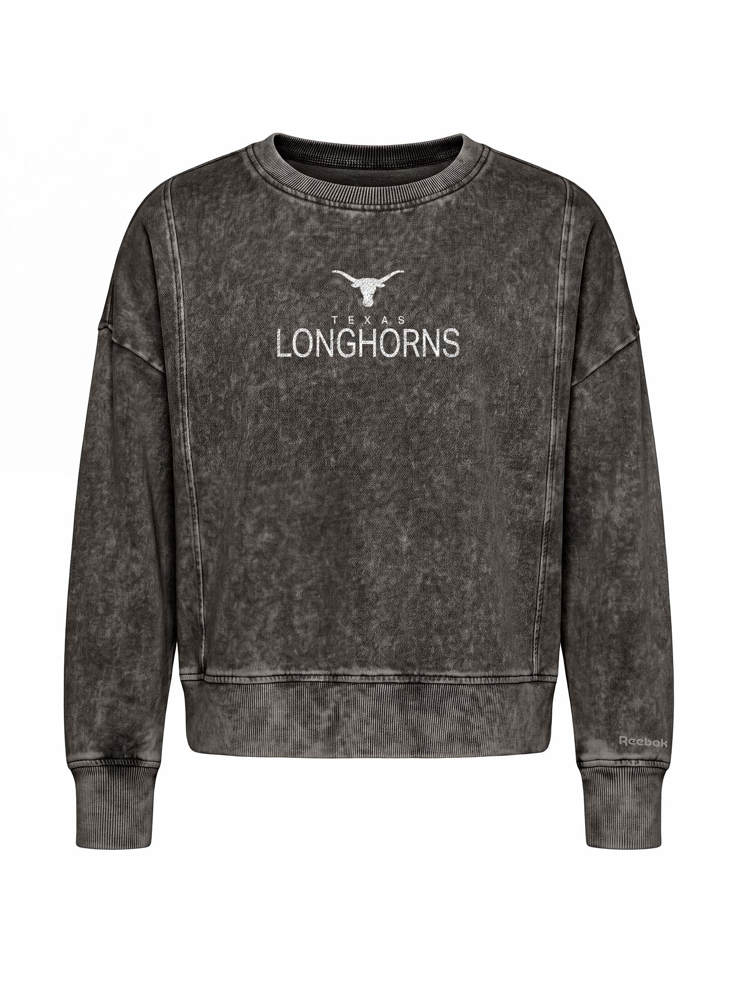 Texas Longhorns Reebok Womens Denim Wash Crew Neck Sweatshirt
