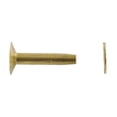 thumbnail image 2 of BRB12 #12 Brass Rivets w/ Burrs, Solid Brass (100 sets per bag), 2 of 4