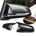 thumbnail image 2 of Bright black-For BMW 3 Series F30 F31 320i 328i 330i 335i Sedan & Touring Auto Car Rear View Side Mirror Cover Trim Carbon Fiber Style, 2 of 7
