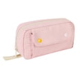 thumbnail image 1 of Estuche para lápices y neceser de maquillaje de gran capacidad, portátil, elegante y multiusos para estudiantes. Rosa, 1 of 9