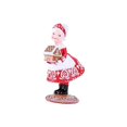 thumbnail image 2 of Figuritas navideñas de Papá Noel, adorno de escritorio de Papá Noel, figuritas en miniatura adorables de Papá Noel para escritorio interior del hogar Mujer Roja y Marrón Macarena Figuras de Papá Noel, 2 of 8